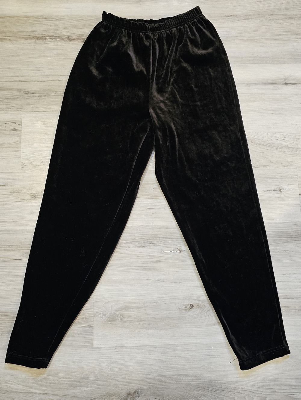 VINTAGE!!! Milano Design Group Black Velvet Elastic Waist Pants